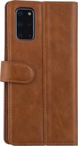 Bruin hoesje Samsung Galaxy S20 Plus - Book Case - PU leather