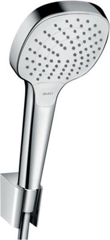 Hansgrohe handdouche MySelect E variojet 100mm 3 stralen chroom/wit