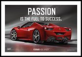 Luxe Motivatie poster Ferrari 458 Spider | Luxury Motivation poster | Millionaire Mindset |