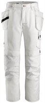 Snickers Workwear Schilders broek met holsterpockets wit 148