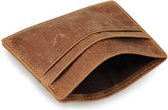 Pasjeshouder echt leer - Luxe DutchOne portemonnee - Cardholder - Wallet - Pasjeshouder heren - Lichtbruin
