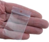 Kleine gripzakjes 6x4cm - Zakje van 100 stuks - Transparant - Gratis verzonden