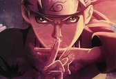 Poster - Naruto Jutsu Anime - 35 X 51 Cm - Paars
