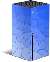 XBOX Series X Console Skin Cells Blauw Sticker