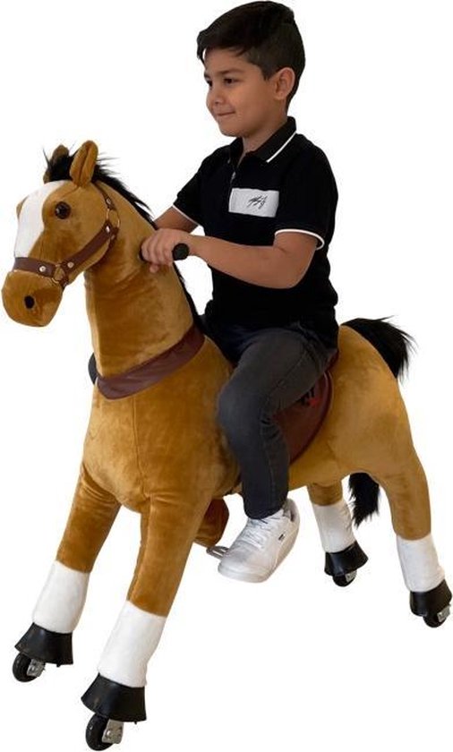 Gewend donker bleek MY PONY ®, rijdend speelgoed paard, bruin voor 4 - 9 jaar | bol.com