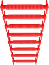 Lazy Shoelaces Rood - Premium Siliconen Schoenveters - No Tie - Schoenveters - Veter