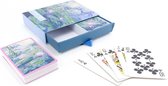 Set van 2 speelkaarten, Monet, Waterlelies