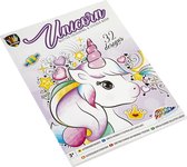 Glitter kleurboek en stickerboek | Thema Unicorn