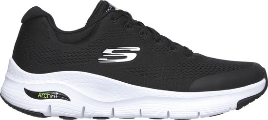 Skechers Arch Fit Heren Sneakers - Black/White - Maat 46