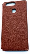 Huawei P9 bruin  Portemonnee Wallet Case – TPU  hoesje met pasjes Flip Cover - Boek  beschermend Telefoonhoesje