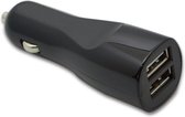 USB auto adapter 2xUSB 4800mA zwart