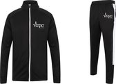 FitProWear Trainingspak Unisex Zwart/Wit - Maat XS -  Dames - Heren - Trainingsjack - Trainingsbroek - Joggingspak - Trainingsjas - Sportkleding - Sportbroek - Trainingskleding - F