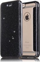 Apple iPhone SE 2020 Flip hoesje - Zwart - Folio Glitter