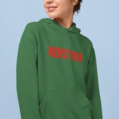 Foute Kerst Hoodie Premium - Met tekst: Kersttrui - Kleur Groen - Maat XS - Kerstkleding voor dames & heren