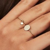 Isabel Bernard Belleville Dames Ring Goud - Goudkleurig - 18.50 mm / maat 58