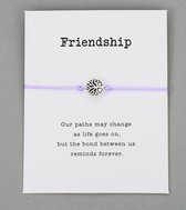 Vriendschap armband - BFF - vrienden - paars