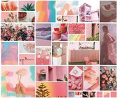 Roze & regenboog kleur | sticker set | washi bullet journal stickers | 35 designs - x2  | 70 stickers