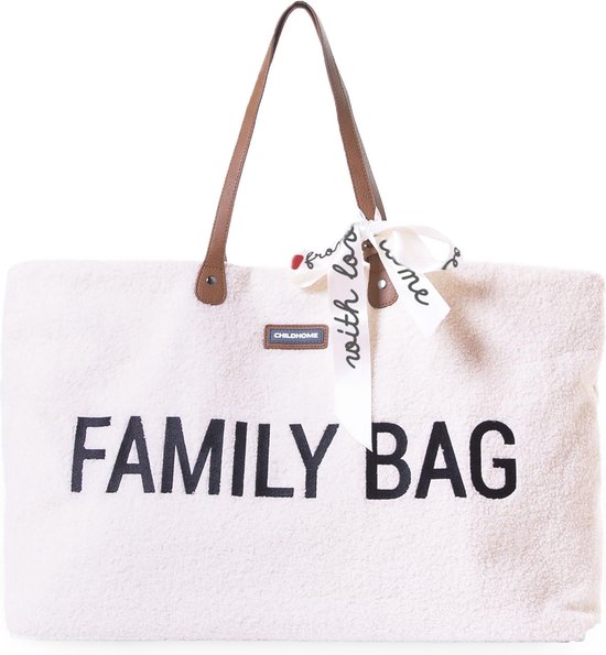 Childhome - Family Bag Nursery Bag - Teddy Ecru - Edition Limited | bol.com