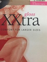 Pretty Polly XXtra 15 denier gloss tights - XL - Natural Beige -