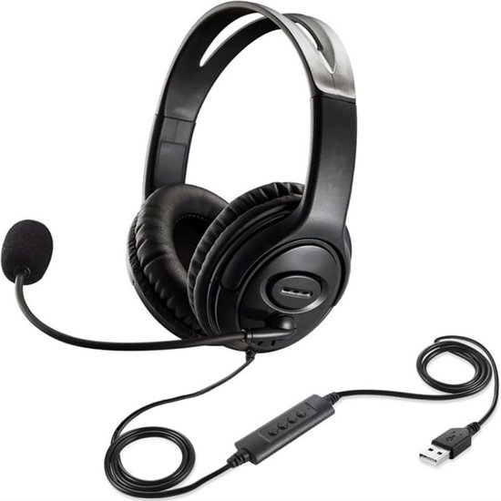 QY USB Koptelefoon Headset met Microfoon voor Gaming en Thuiswerken - PS5  PS4 laptop... | bol.com