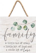 Hanging sign - 17,8 x 17,8 cm - Family - Christelijk, Bijbel