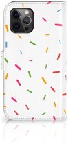 Smartphone Hoesje Apple iPhone 12 Pro Max Bookcase met Quotes Donut Cadeautjes voor Meisjes