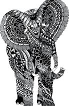 Olifant poster - Abstract - 50x70 cm