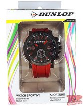 Dunlop Sport Quartz Horloge Racing (Rood/zwart)