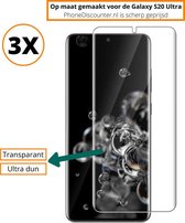 galaxy s20 Ultra screenprotector | Galaxy S20 Ultra tempered glass | Samsung Galaxy S20 Ultra tempered glass 3x