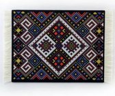 DrPhone - Perzisch Tapijt Muismat - Zachte Oppervlak Mousepad Voor Bureau - Bohemian Zwart
