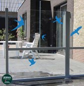 Vogelbescherming  raamstickers set 5 vogels  Kobalt Blauw (2)