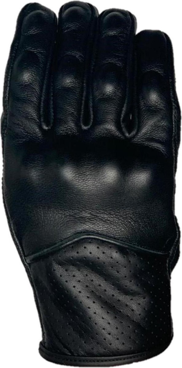 Urban 5884®- Leren Motor Handschoenen met protectoren Zwart *Heren* S