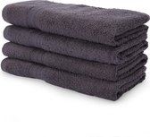 Lumaland - Handdoeken - 4 delige handdoekenset - 100% katoen - 50x100cm - Grijs