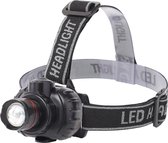 LED Hoofdlamp - Aigi Xixo - Waterdicht - 50 Meter - Kantelbaar - 1 LED - 1.8W - Zwart | Vervangt 12W - BES LED