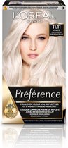 3x L'Oréal Preference Haarkleuring 11.11 Venice - Ultra Licht Asblond