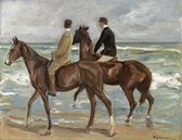 Max Liebermann, Zwei Reiter am Strand (versie 1), 1901 op canvas, afmetingen van dit schilderij zijn 75 X 100 CM