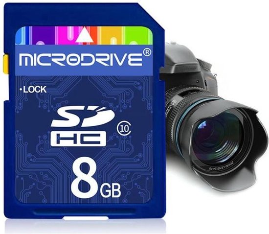 Amerika In beweging Opvoeding Microdrive 8GB High Speed Class 10 SD-geheugenkaart voor alle digitale  apparaten met... | bol.com
