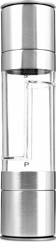 Moulin à sel et poivre Krumble 2-en-1 / Moulin à sel / Moulin à poivre / Krumble à épices / Ensemble moulin à poivre et sel / Épices - Acier