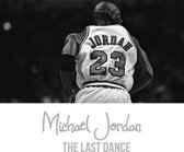 Allernieuwste Canvas Schilderij Michael Jordan The Last Dance - sport actiefoto - Poster - 50 x 90 cm - Zwart-Wit