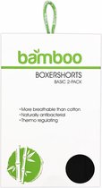 Bamboe Boxershorts 2PACK - Zwart - Apollo - Maat M