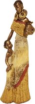 Afrikaanse beeld vrouw met Kind - Maiskledij -  Afrikaanse beelden - 3D beeldje - 29cm
