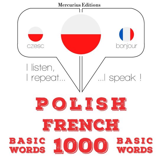 Polski - francuski: 1000 podstawowych słów - cover