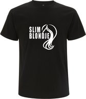 Slim blondje Heren t-shirt | blond | blondine | grappig | cadeau | Zwart