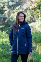 NORDBERG Softshell Jas ASTERA GEVOERD dames  met afneembare capuchon navy XXL