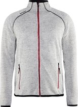 Blåkläder 4942-2117 Gebreid vest Grey melange/Red maat XL