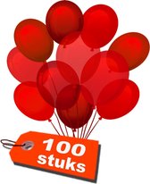 100 stuks - Ballonnen - rood- 30 cm - ballon - feestje - decoratie