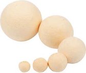 Ballen, d: 12+15+20+30+40+50 mm, licht beige, 180stuks