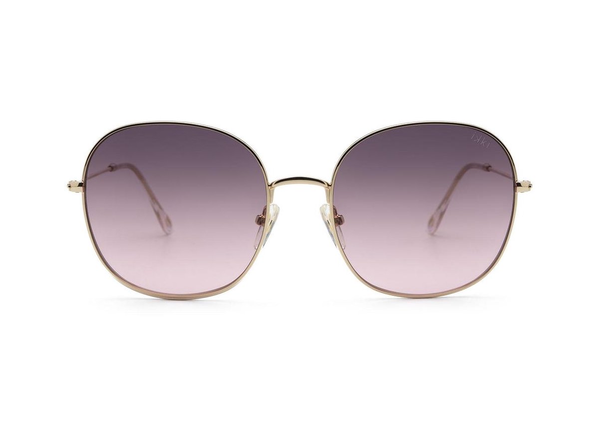 IKKI CELESTE 72-2 Dames Zonnebril - Handgemaakt - RVS - Roze