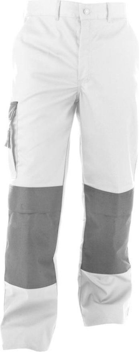 Basicline Devon Werkbroek Wit/Grijs