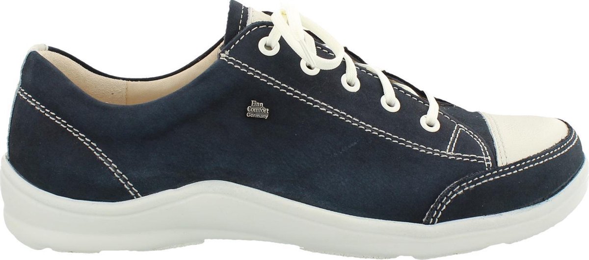 FinnComfort Soho Blauw Nubuck middel Veterschoen Dames